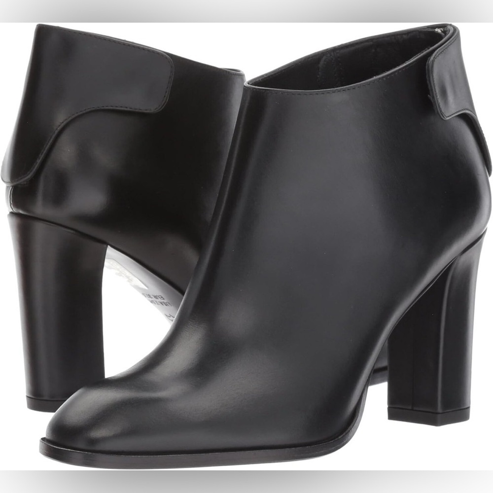 Women’s VIA SPIGA black leather Aston ankle boot- Size 9